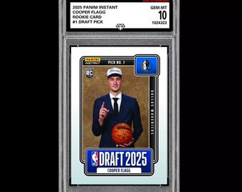GM10 Graded 10 Cooper Flagg RC Rookie 2025-26 Panini Instant Draft 1