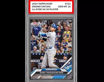 【100枚】TOPPS NOW 2024 722 大谷翔平 カード 50/50 2024 Topps NOW #722 大谷翔平 MLB史上初の50/50プレイヤー 10枚セット