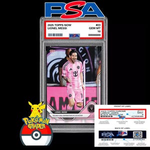 Presale Psa Graded 10 Lionel Messi 2025 Mls Topps Now Card 23 Ties Record