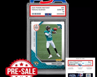 Preventa de PSA 10 Travis Hunter 35 RC Rookie 2025 Panini Instant NFL RPS