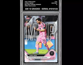 グレード10 リオネル・メッシ マイアミFC MVPファイナル賞 2025 Topps
