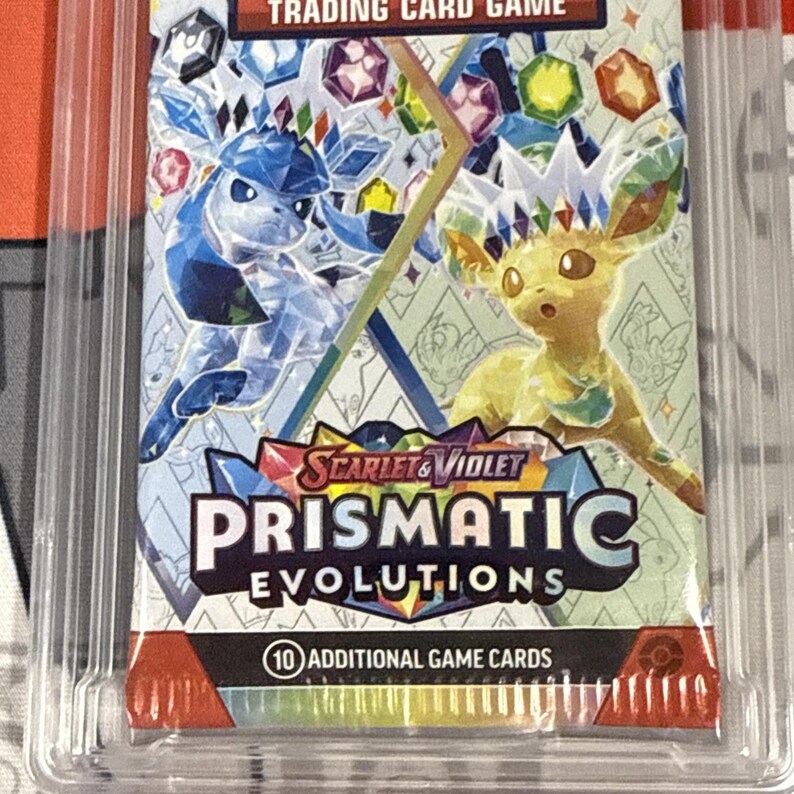 Graded 10 2025 Prismatic Evolutions Sealed Booster Cards Pack Glaceon Leafeon image 5