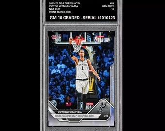 2024-25 Topps Now #7 Victor Wembanyama Youngest Center Ever W/ 50 
