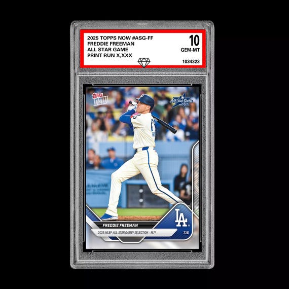 グレード10 フレディ・フリーマン - 2025 Topps Now Asg-Ff