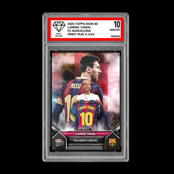 グレード10 ラミン・ヤマル - 2025 TOPPS NOW 2 The Legacy Lives on 