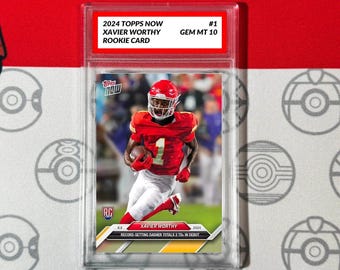 Graded 10 Xavier Worthy Rc Rookie Card 2024 Topps Now Football 1 Chiefs