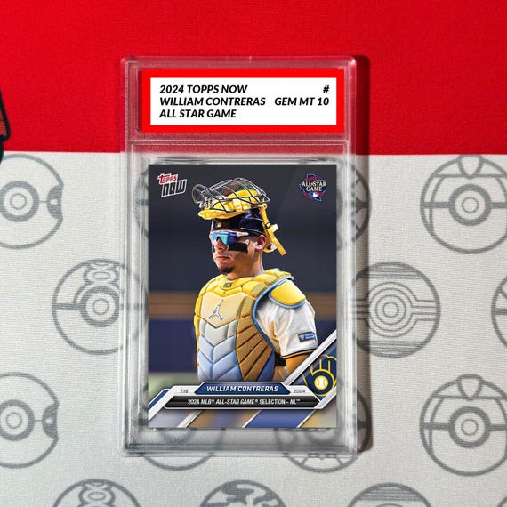 Graded 10 2024 Topps Now WILLIAM CONTRERAS All Star BREWERS - Etsy