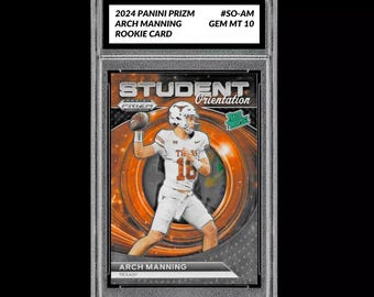 Graded 10 Arch Manning 2024 Panini Prizm Draft Picks SO-AM Fernsteuerkarte