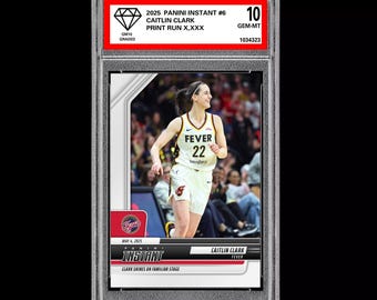 Graded 10 Caitlin Clark 6 2025-26 Panini Instant Wnba Indiana Fever