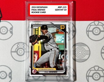10 Paul Skenes Rookie Card 2024 Mlb Topps Bowman BP-125 Pirates Rc