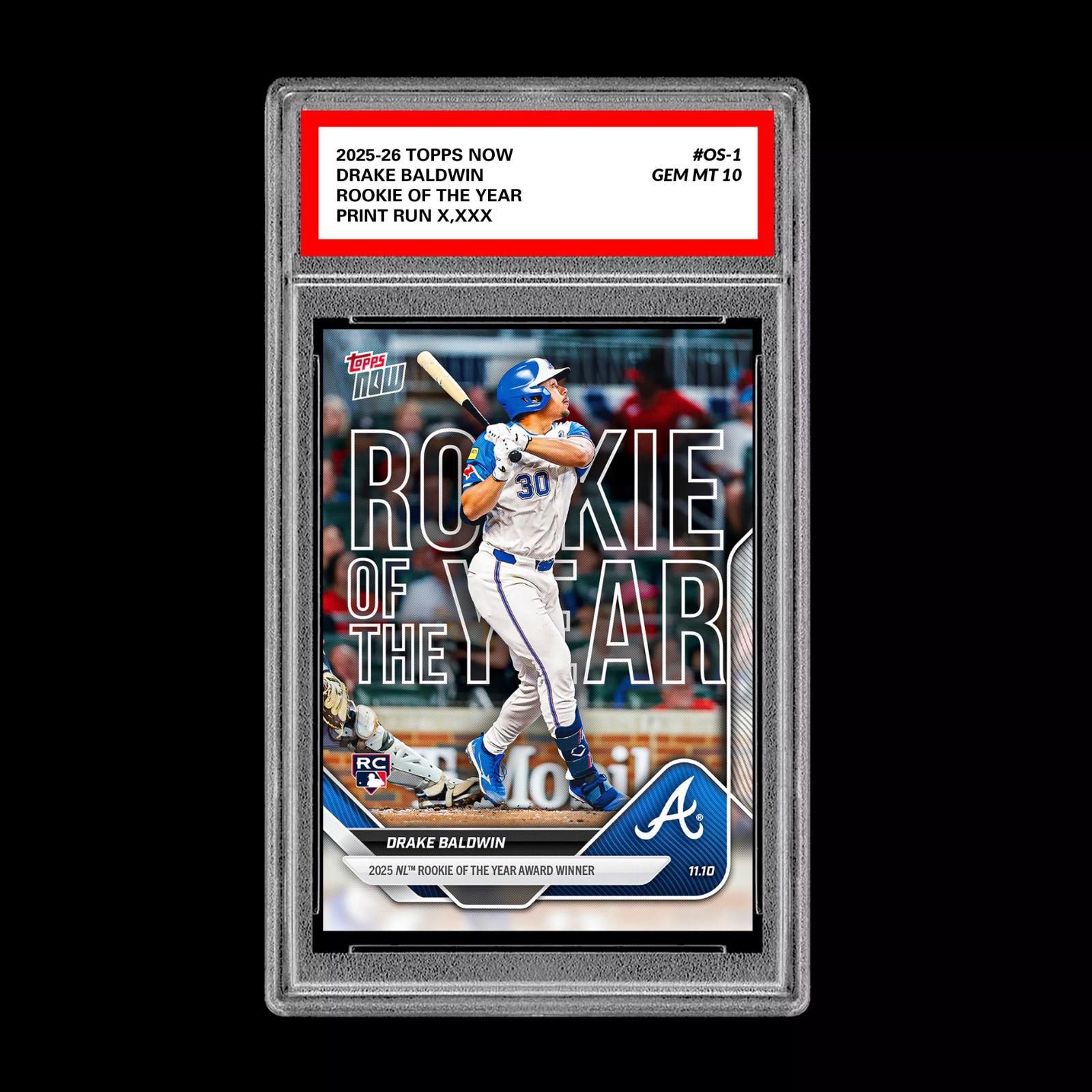 グレード10 ドレイク・ボールドウィン 2025 MLB トップスナウカード Os 