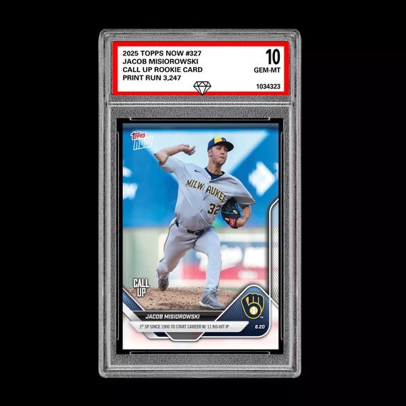 グレード10 ジェイコブ・ミシオロウスキー - 2025 TOPPS NOW 327 RC 