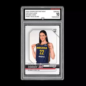 Graded 10 Caitlin Clark All Rookie Team 2024 Panini Instant 247 Wnba Rc Card