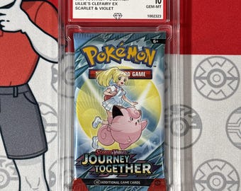 Graded 10 2025 Journey Together Sealed Booster Pack Lillie’s Clefairy Ex