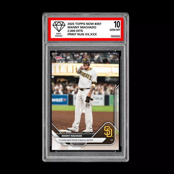 グレード10 マニー・マチャド - 2025 TOPPS NOW 397 サンディエゴ 