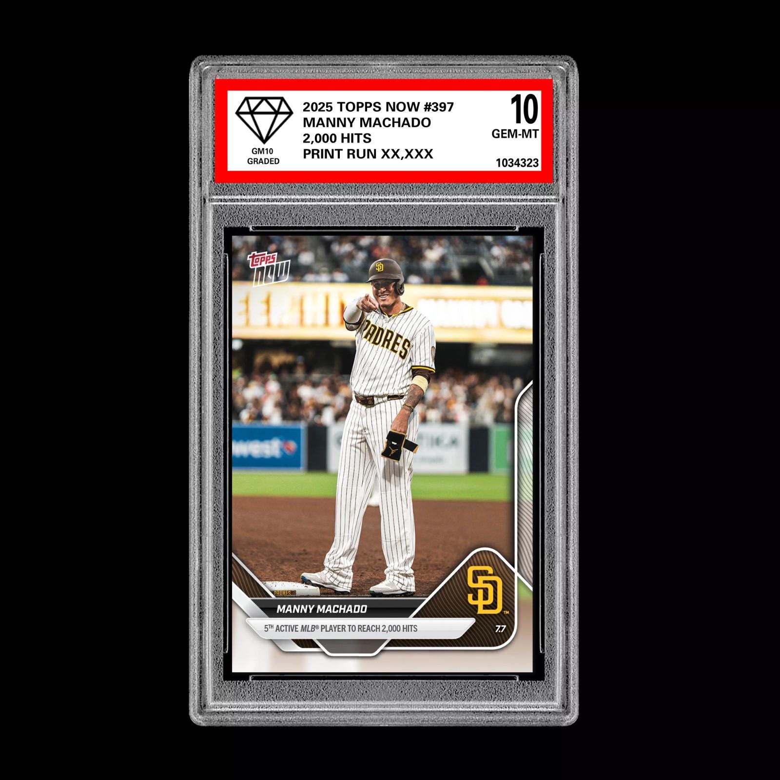 グレード10 マニー・マチャド - 2025 TOPPS NOW 397 サンディエゴ 