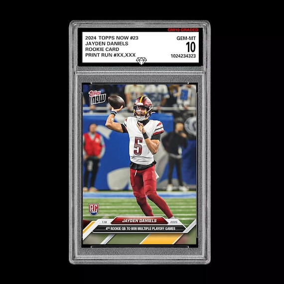 graded jayden daniels rookie cards Amazon.com: Jayden Daniels 2024 Donruss Rated Rookie Football Card #389  Commanders Superstar Quarterback : Collectibles & Fine Art main image 1