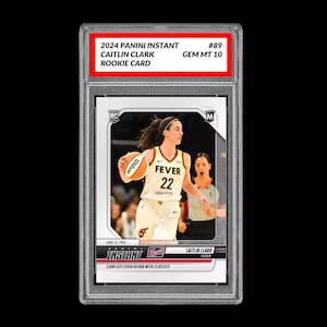 Graded 10 Caitlin Clark 89 RC Rookie Card 2024 Panini Instant Indiana Fever