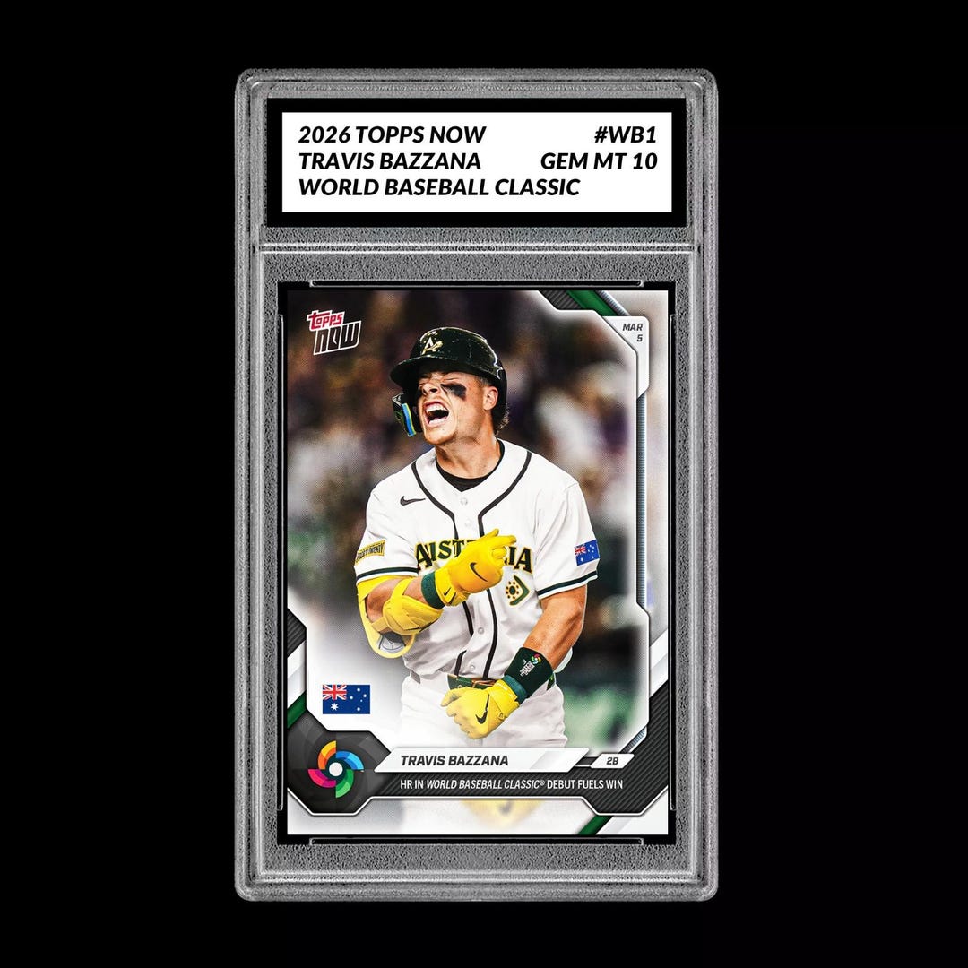 Graded 10 Travis Bazzana 2026 Topps NOW WB4 World Baseball Classic