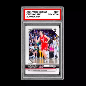 Graded 10 Caitlin Clark 159 RC Rookie Card 2024 Panini Instant Indiana Fever