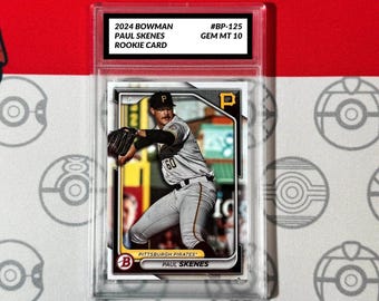 10 Paul Skenes Rookie Card 2024 Mlb Topps Bowman BP-125 Pirates Rc