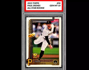 Graded 10 Paul Skenes - 2025 Topps 98 RC All Star Rookie Pittsburgh Pirates