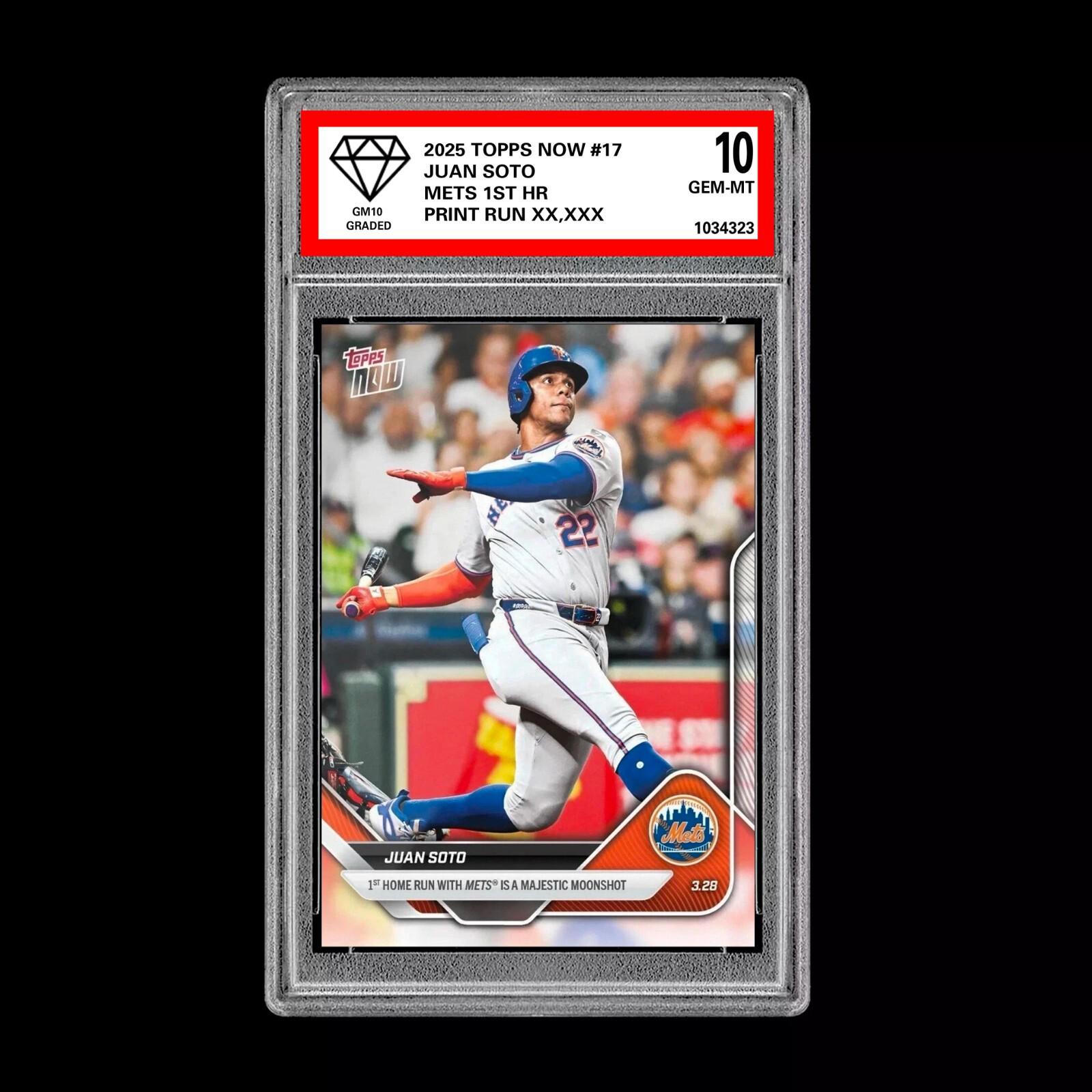 グレード10 フアン・ソト 17 2025 MLB Topps Now ニューヨーク・メッツ