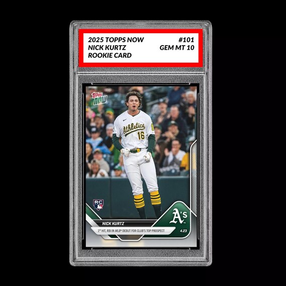 グレード10 ニック・カーツ - 2025 TOPPS NOW 101 RC ルーキー 