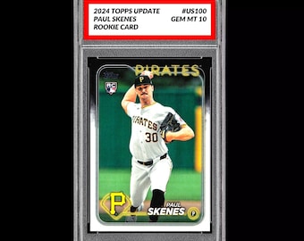 Graded 10 Paul Skenes Rookie Card 2024 Mlb Topps Update Us100 Pirates Rc