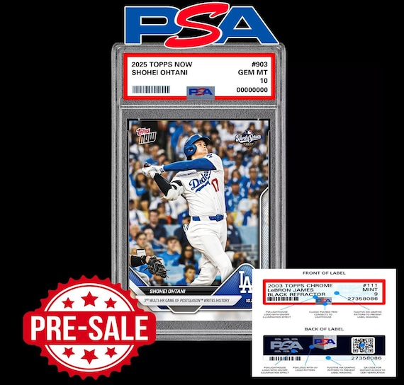 PSA 10 Shohei Ohtani 2025 Topps NOW World Series HISTORY Card 903