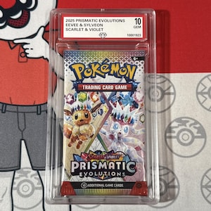 Graded 10 2025 Prismatic Evolutions Versiegelte Booster Karten Pack Evoli Sylveon