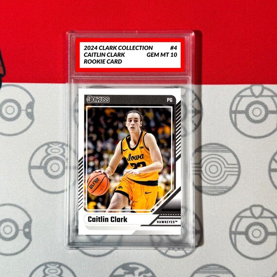 caitlin clark rookie card graded Graded 2024 Panini Prizm Caitlin Clark #22 Rookie RC Basketball Card P main image 0