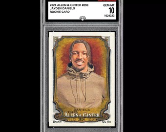 2024 Allen & Ginter Jayden Daniels Rookie Graded 10 Gem Mint RC Commanders