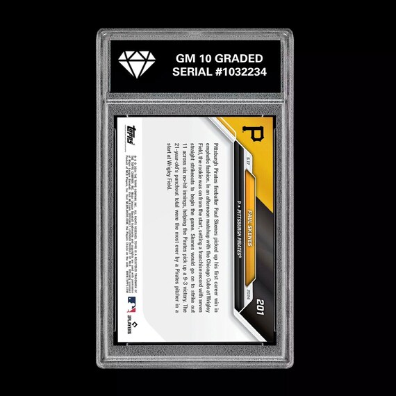 グレード10 ポール・スケネス 201 初代MLB優勝 2024 Topps Now RC 