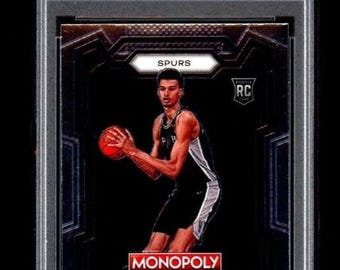 GRADED 10 2023 Prizm Monopoly 81 Victor Wembanyama Rookie Card