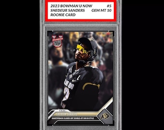 Shedeur Sanders 2023 Bowman U Now Graded 10 Rookie Karte Colorado Buffaloes Rc