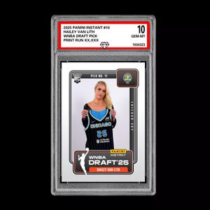 Classificata 10 Hailey Van Lith 2025 Panini Instant Draft 1a carta RC Rookie CHICAGO