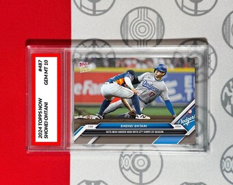 Graded 10 Shohei Ohtani 487 2024 Topps Now MLB Los Angeles Dodgers Card