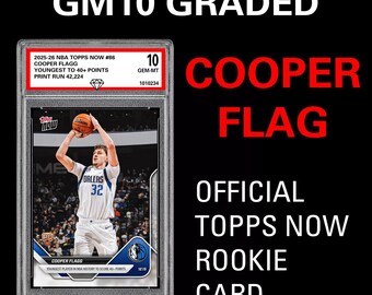 グレード10 クーパー・フラッグ RC ルーキーカード 2025-26 NBA Topps