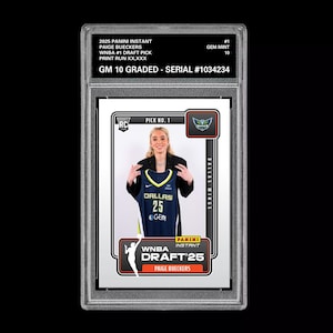 Classificato 10 Paige Bueckers Draft 1a RC Rookie Card 2025 Panini Instant Chicago Sky