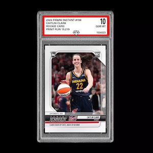 Graded 10 Caitlin Clark 198 Rookie Rc Card 2024 Panini Instant Indiana Fever