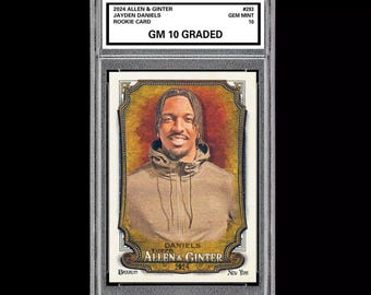2024 Allen & Ginter Jayden Daniels Rookie Graded 10 Gem Mint RC Commanders