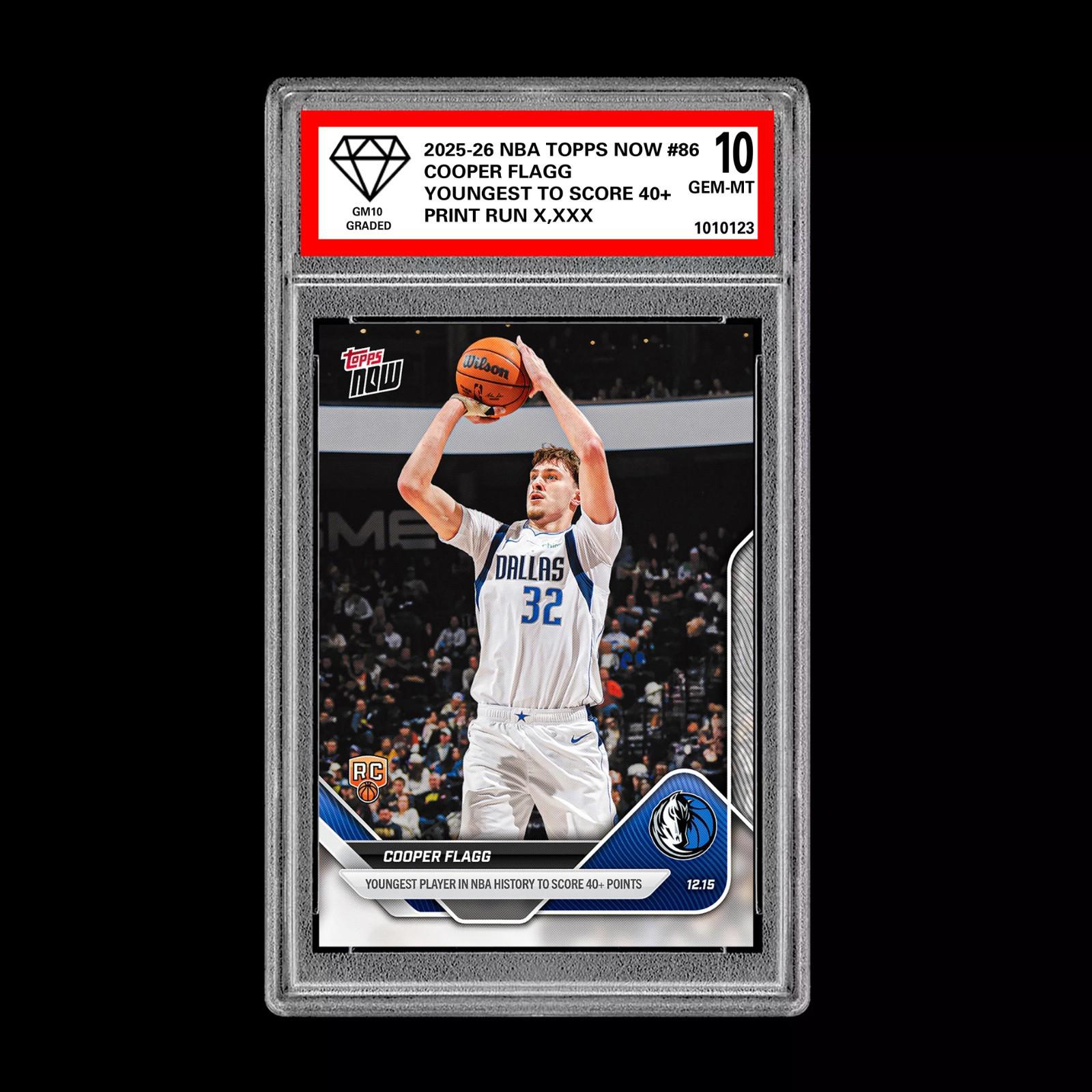 グレード10 クーパー・フラッグ RC ルーキーカード 2025-26 NBA Topps 