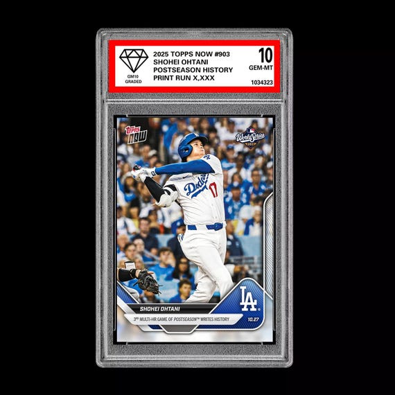 Graded 10 Shohei Ohtani 903 Multi Hr History 2025 Topps Now Mlb