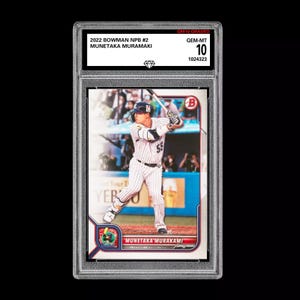 Graded 10 Munetaka Murakami 2022 Bowman NPB Japanese Baseball Card RC Rookie image 1