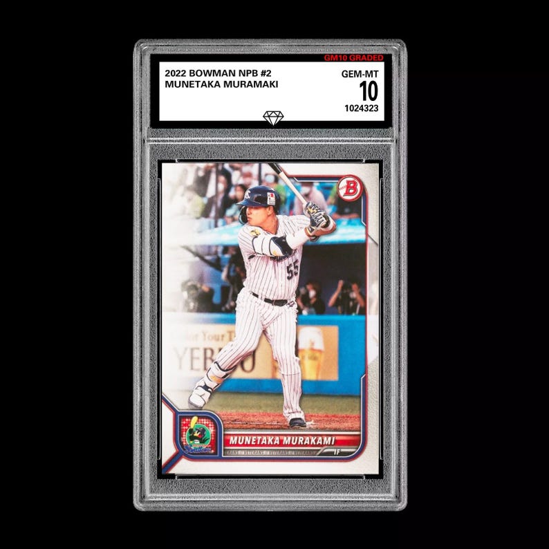 Graded 10 Munetaka Murakami 2022 Bowman NPB Japanese Baseball Card RC Rookie image 1