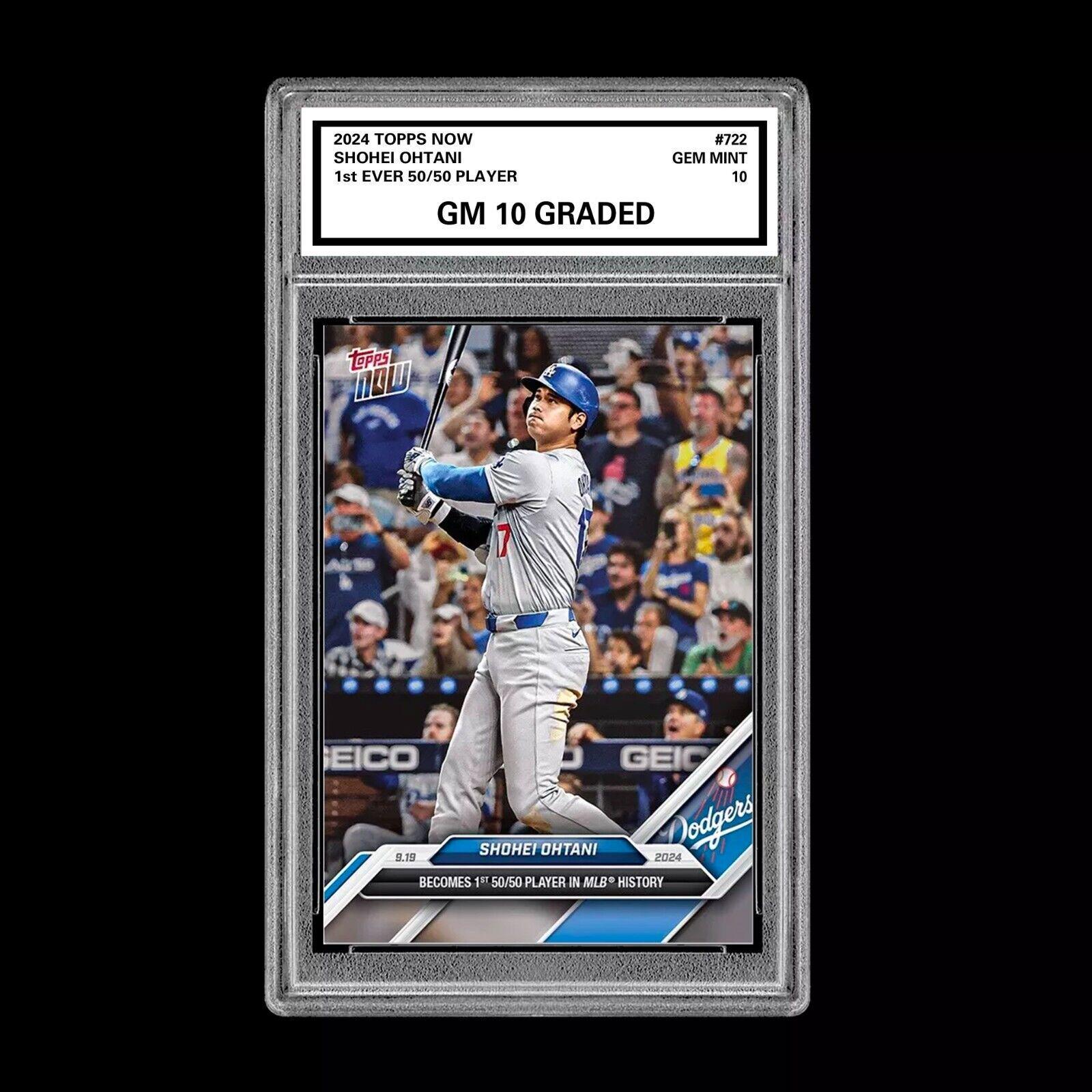 Graded 10 Shohei Ohtani 50/50 2024 Mlb Topps Now Card 722 First 