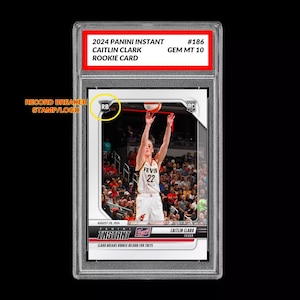 Graded 10 Caitlin Clark 186 Rc Rookie Card 2024 Panini Instant Indiana Fever