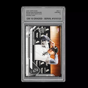 Graded 10 Munetaka Murakami 2025 Mlb Topps Now Card Os-11 Rc Rookie White Sox image 1