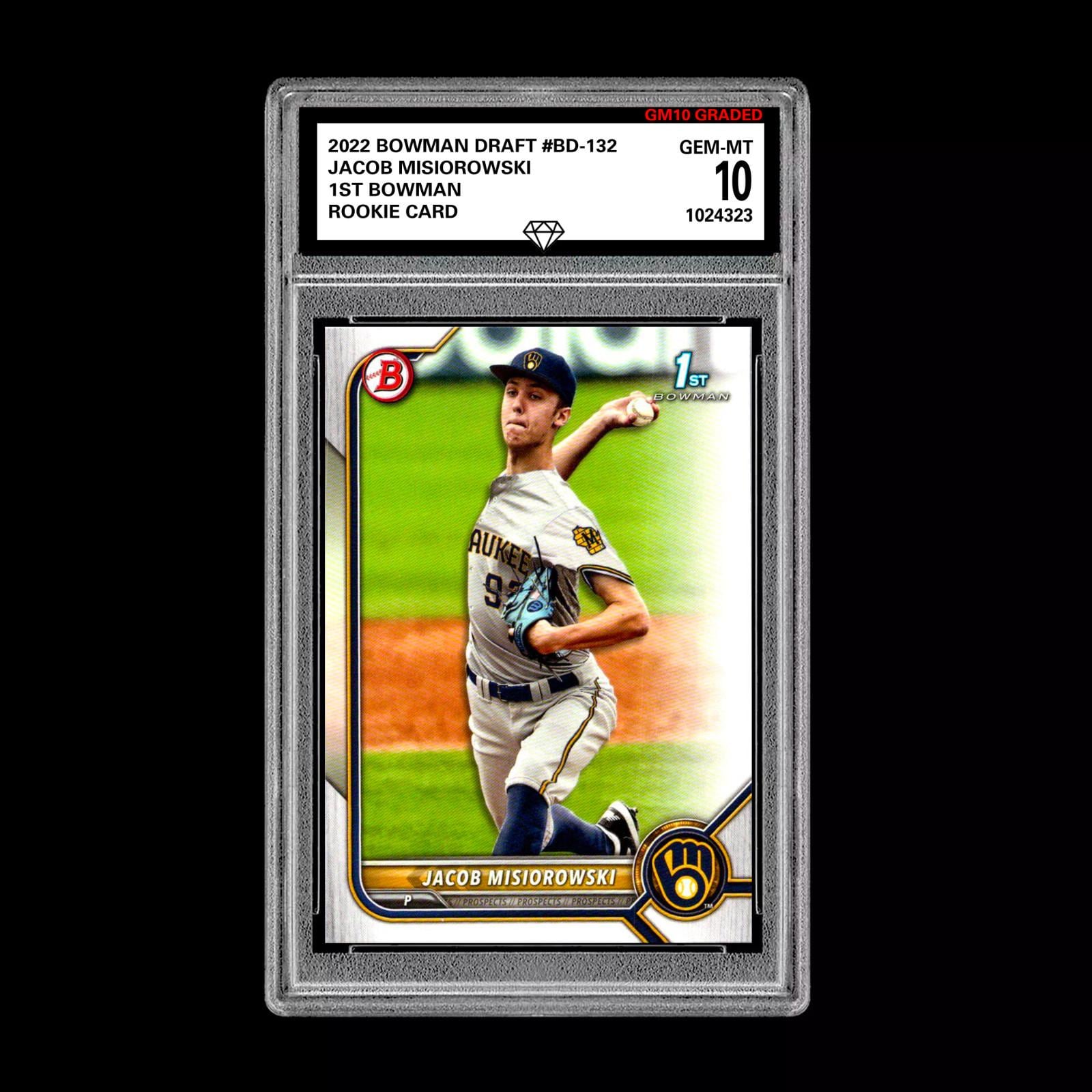 Jacob Misiorowski Rookie Card 2022 Bowman Draft Jacob Misiorowski 